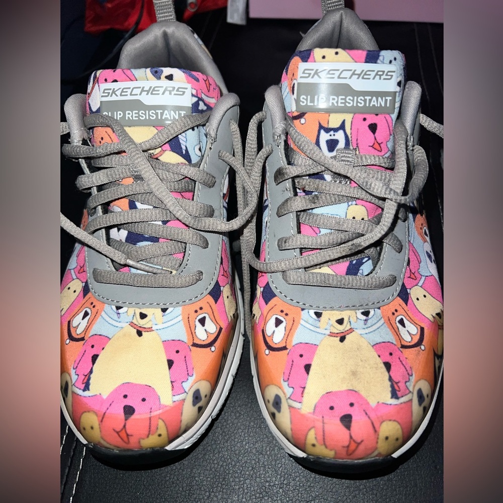 Skechers slip resistant work sneakers